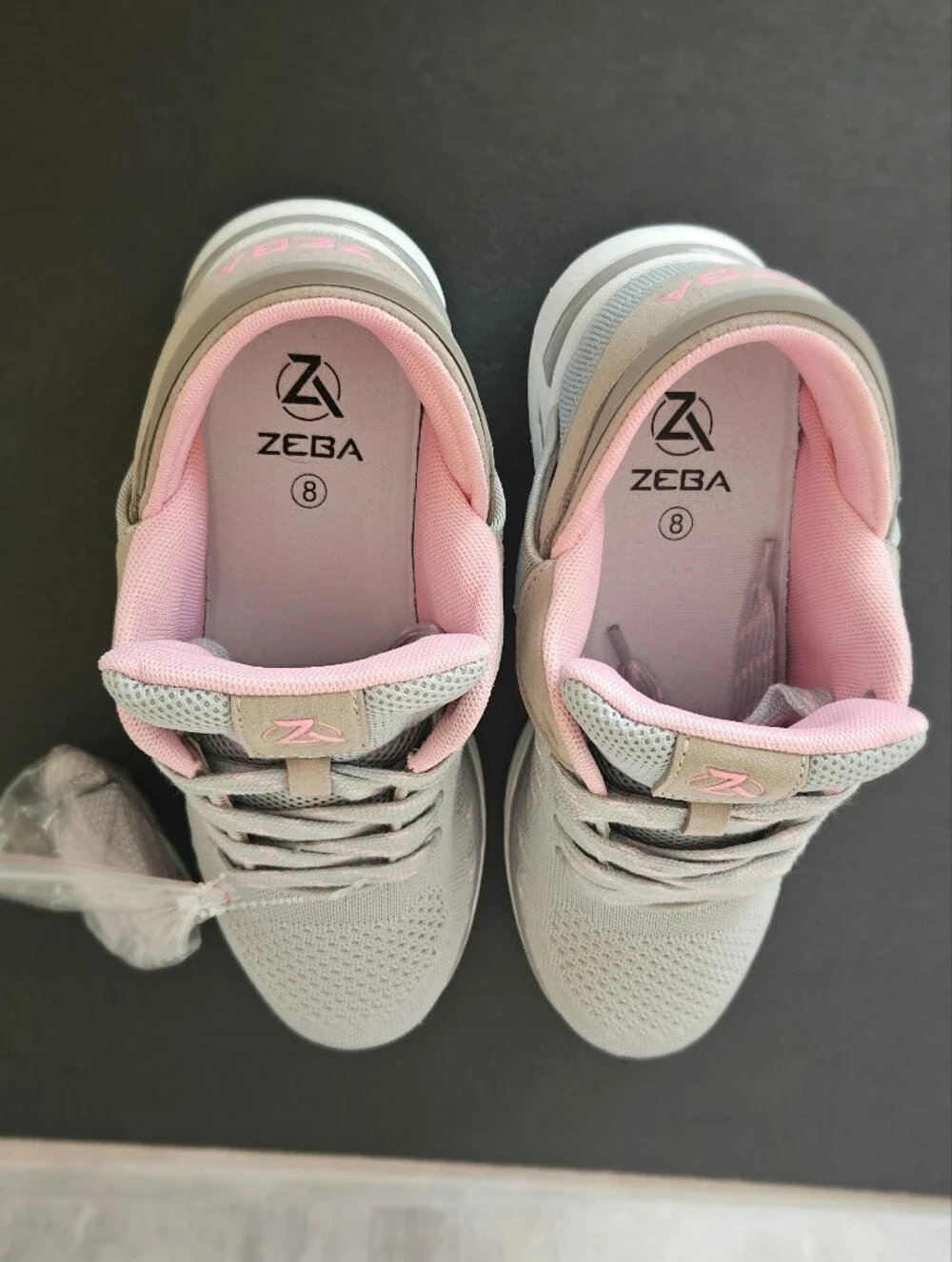 Zeba Women's Hands Free Slip On Sneakers Rose Gray Size 8 NEW (No Box)
